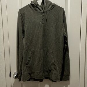 Olive Green O’Neill Flocked Hoodie Pullover EUC
